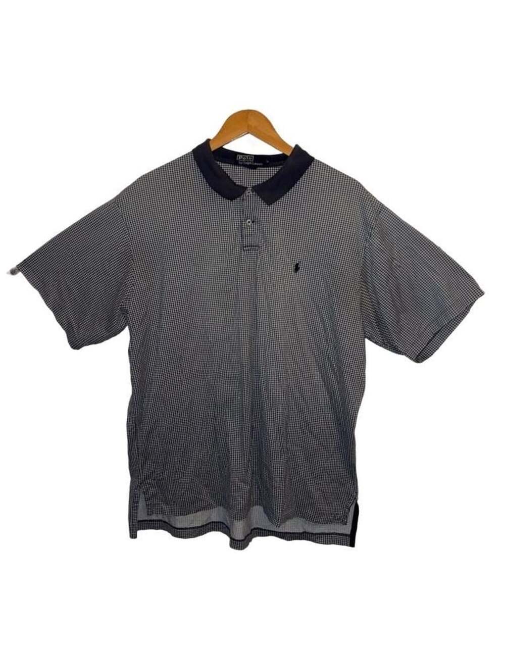 Polo By Ralph Lauren Houndstooth Polo Size XL Navy